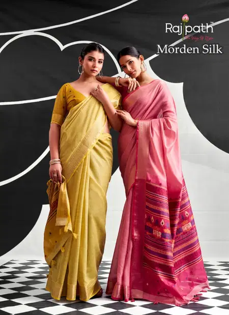 Modern Silk By Rajpath Cotton Modal Fabric Saree